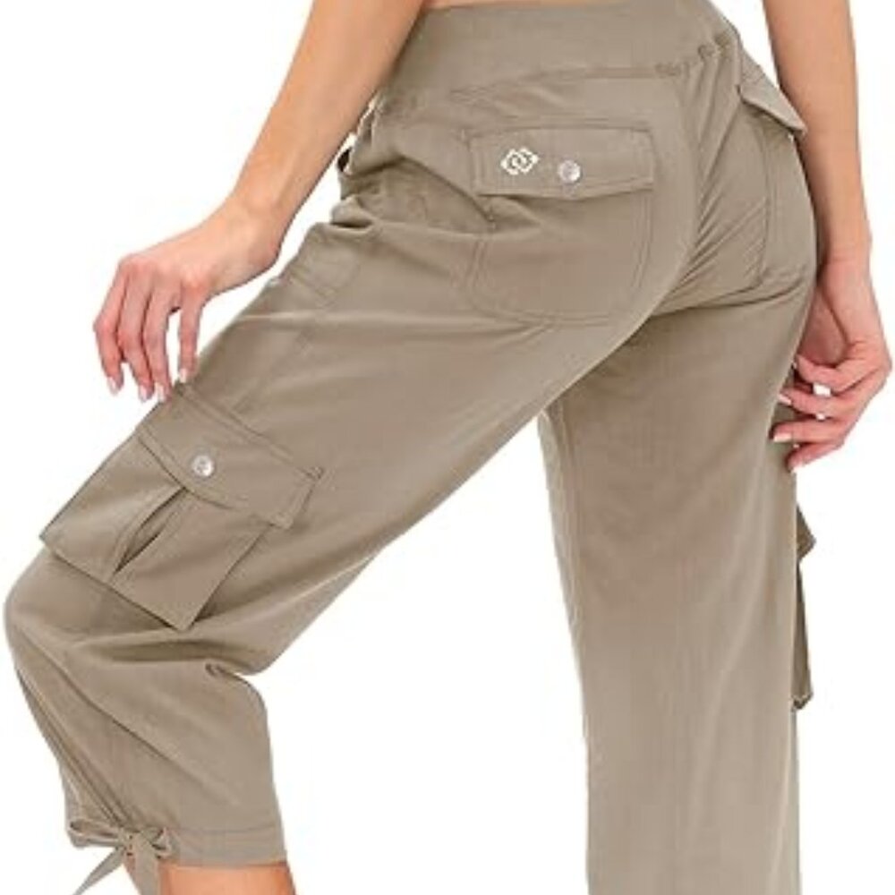 MoFiz Women's Cargo Capris Hiking Pants sz Medium TWO PAIR